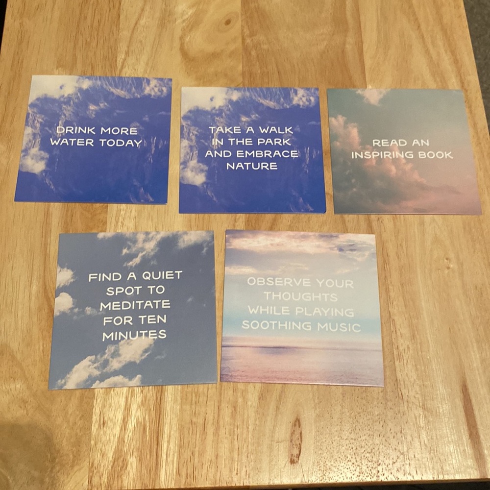 Self-care Reminder Cards